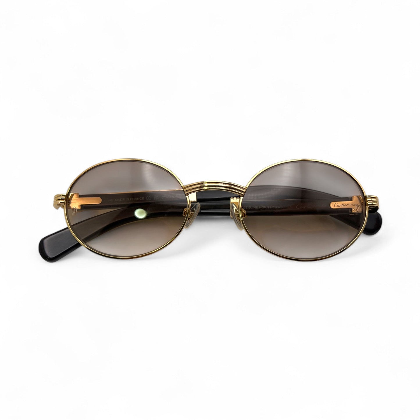Giverny - 53-22 Genuine Horn Sunglasses w/ Oval Lenses (2025) - Luxury Optical