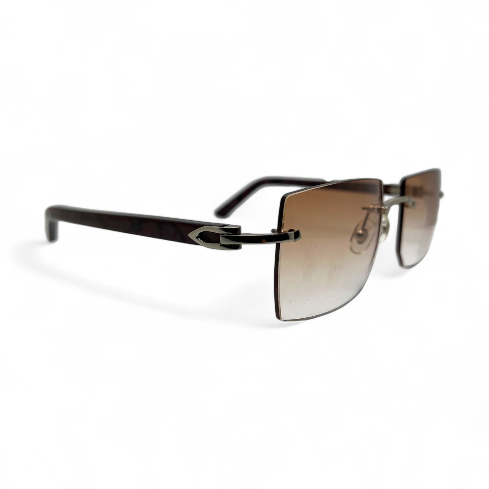 C Decor Marbles - Silver Composite Marbles Sunglasses (2010s) - Luxury Optical