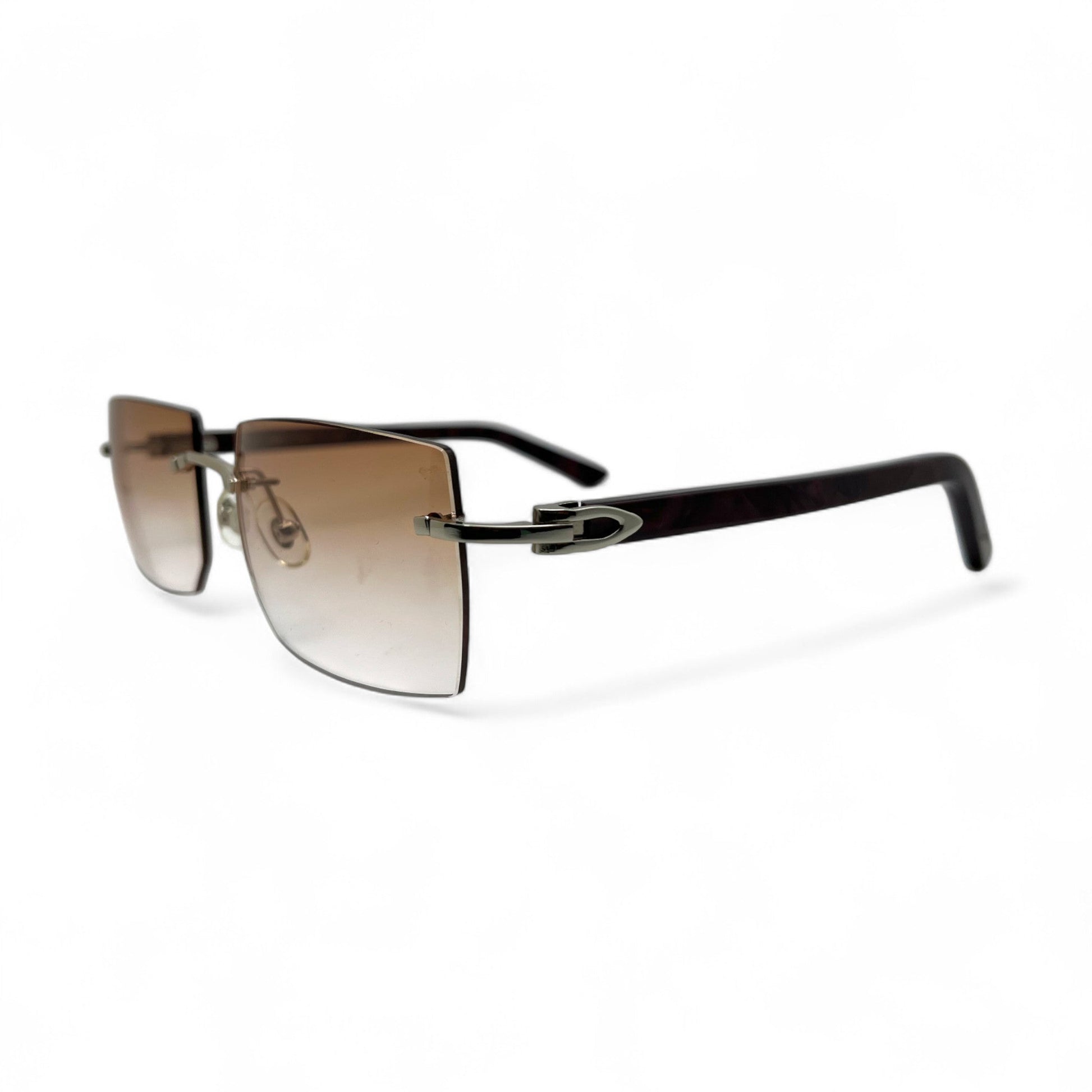 C Decor Marbles - Silver Composite Marbles Sunglasses (2010s) - Luxury Optical