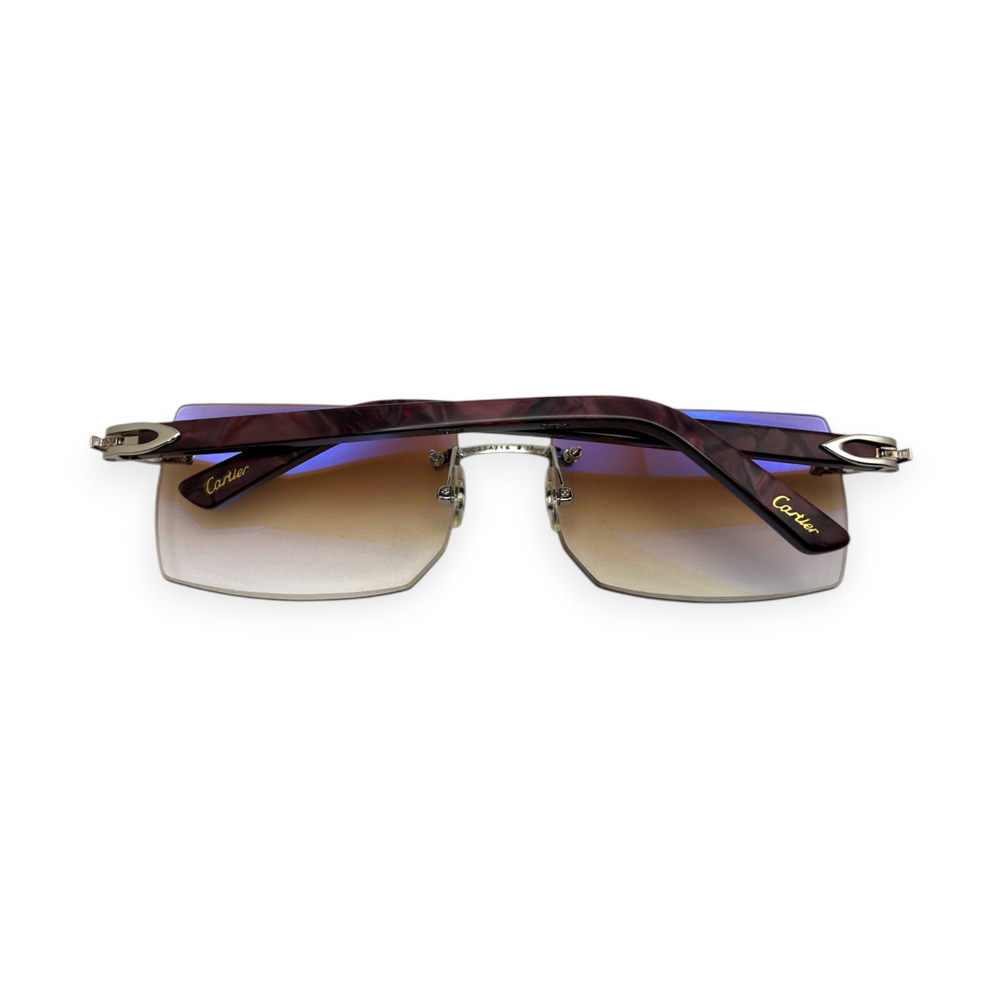 C Decor Marbles - Silver Composite Marbles Sunglasses (2010s) - Luxury Optical