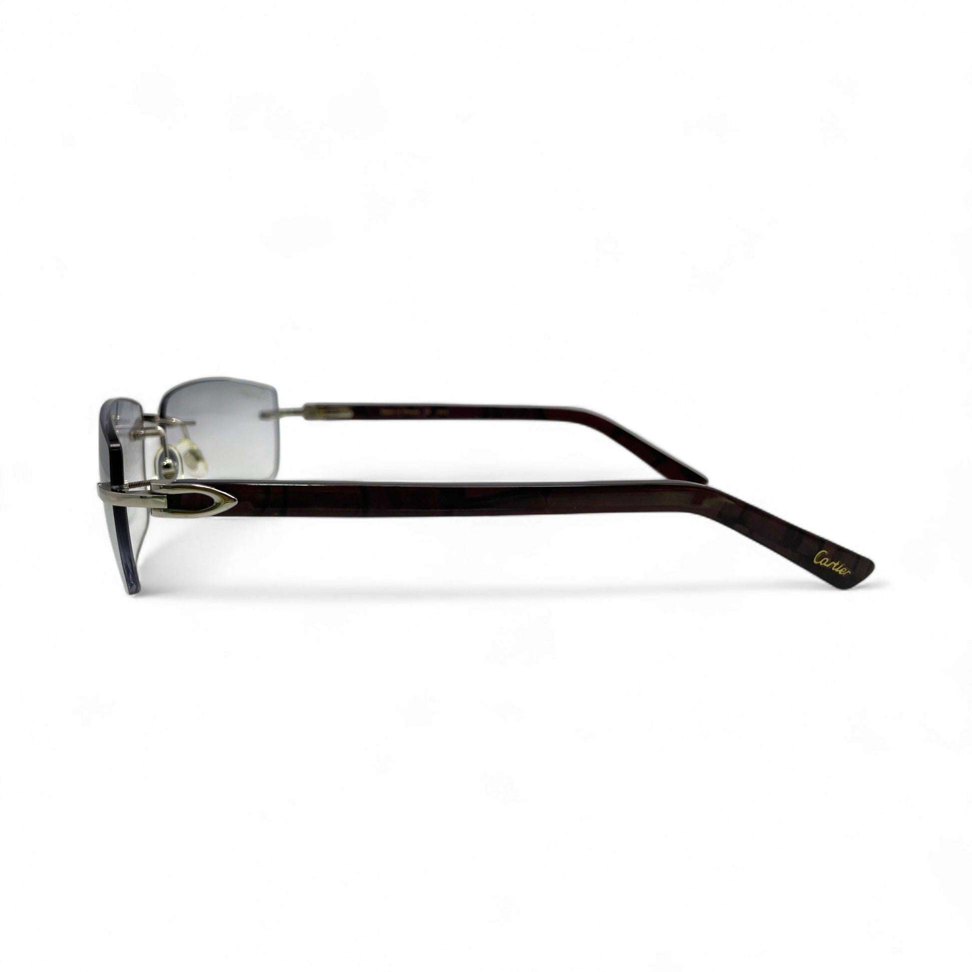 C Decor Marbles - Silver Composite Marbles Sunglasses (2010s) - Luxury Optical