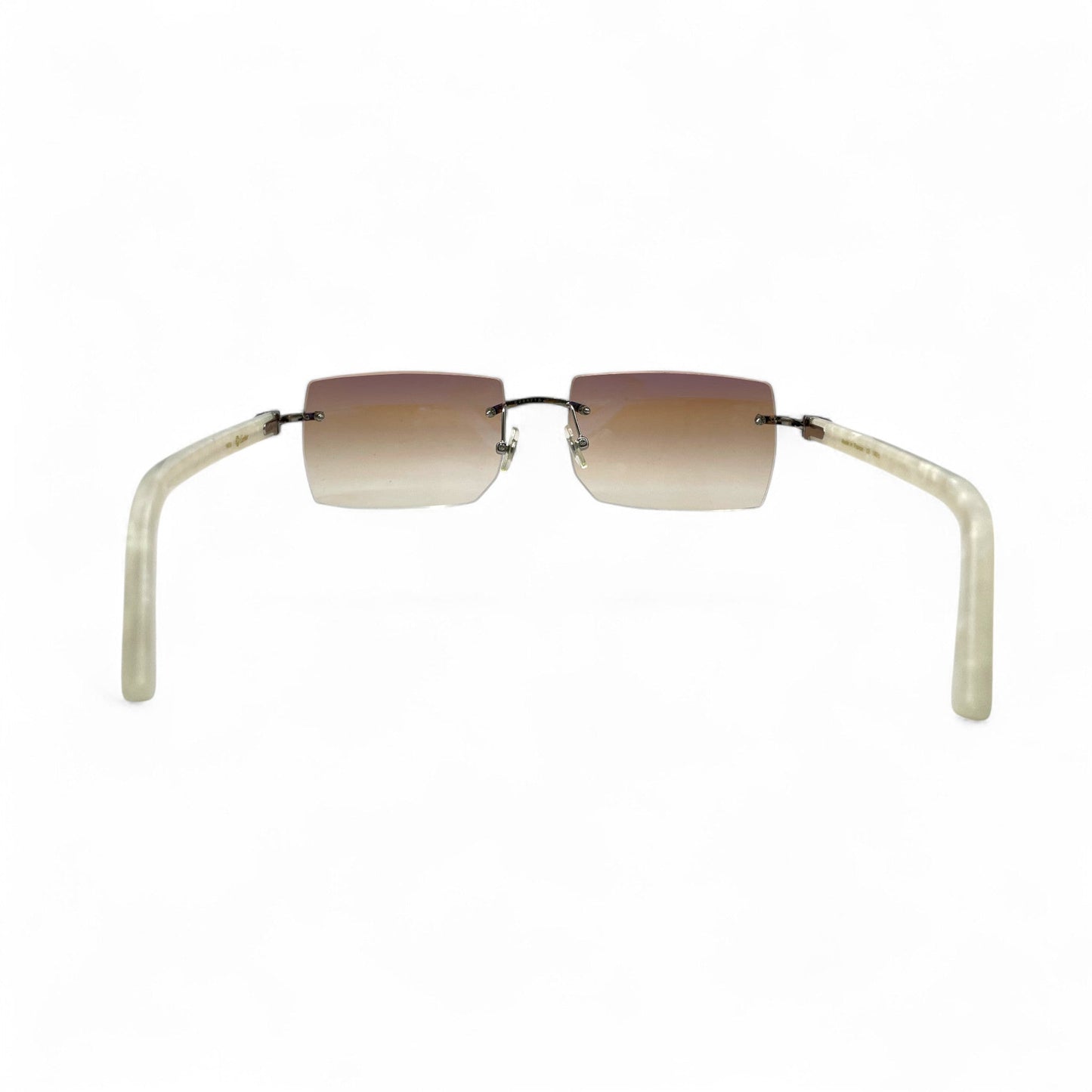 C Decor Marbles - Silver Composite Marbles Sunglasses (2010s) - Luxury Optical