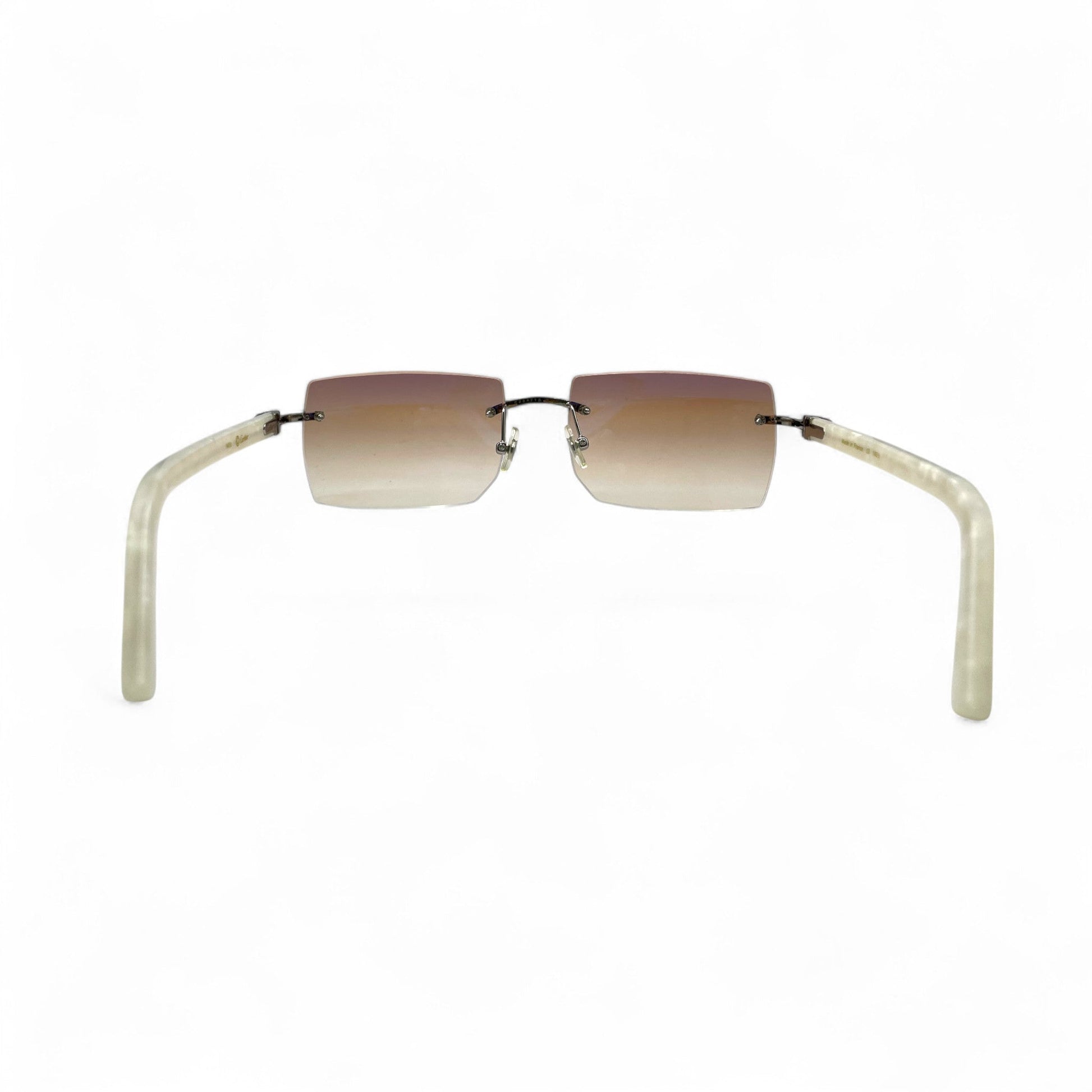C Decor Marbles - Silver Composite Marbles Sunglasses (2010s) - Luxury Optical