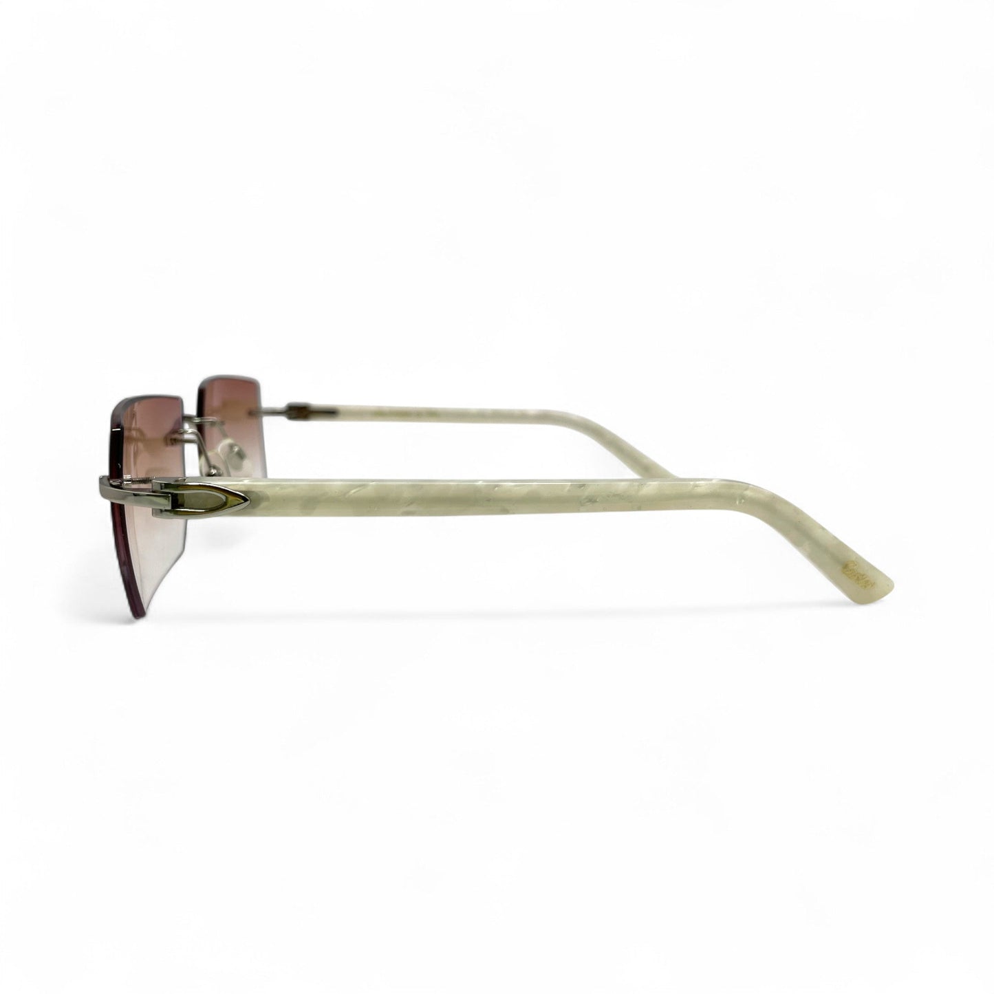 C Decor Marbles - Silver Composite Marbles Sunglasses (2010s) - Luxury Optical