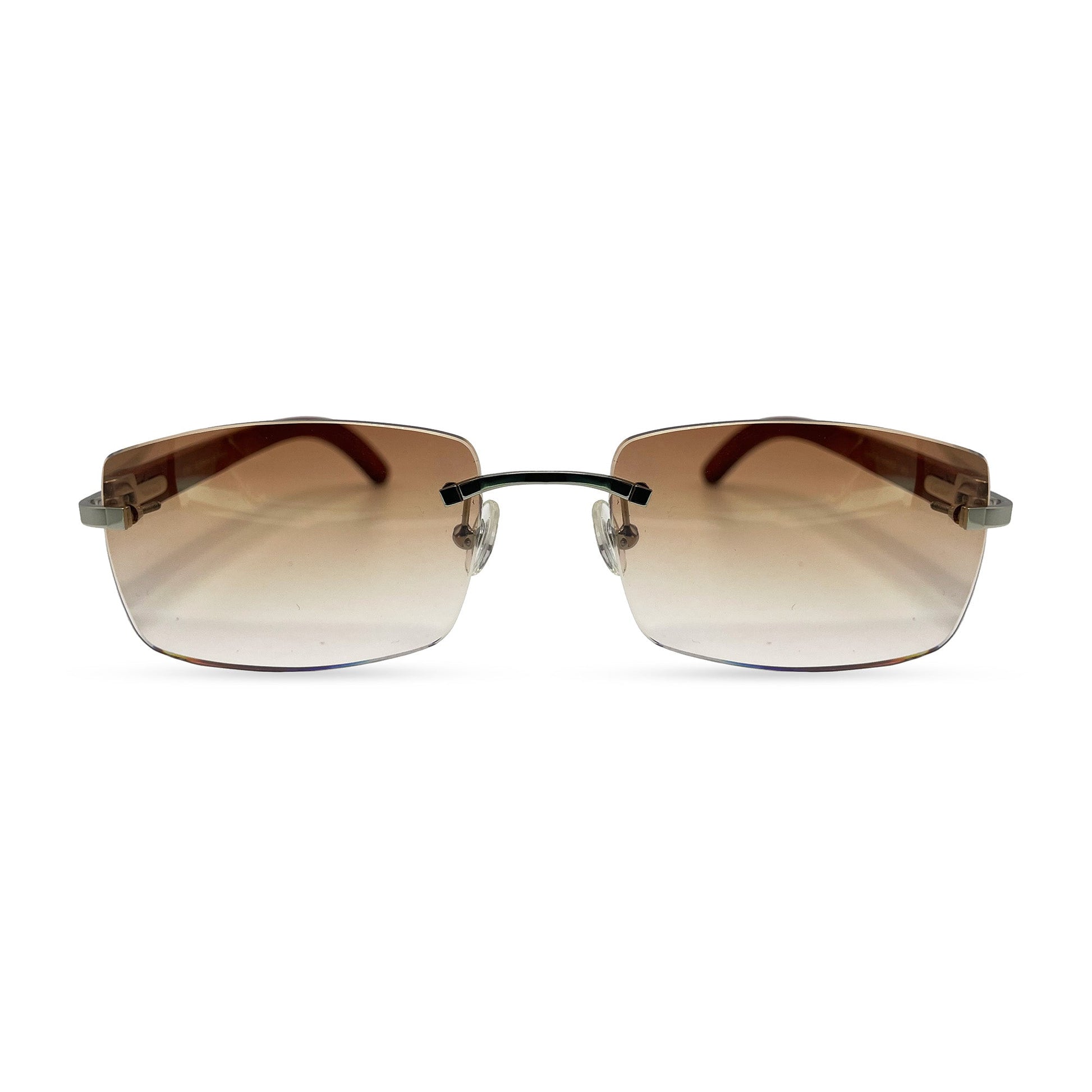 C Decor Woods - Rimless Wood Sunglasses (2010s) - Luxury Optical