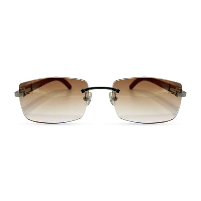 C Decor Woods - Rimless Wood Sunglasses (2010s) - Luxury Optical