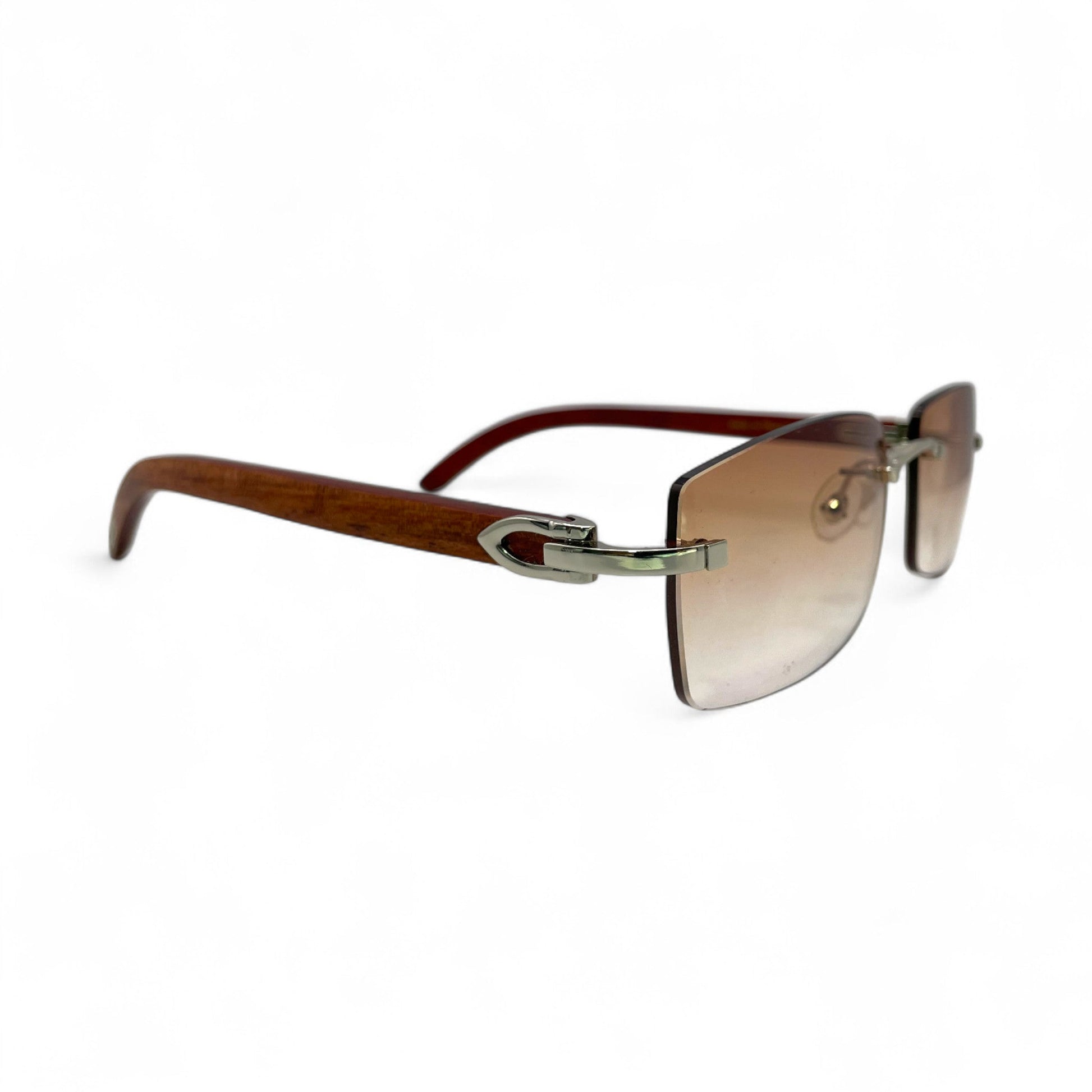 C Decor Woods - Rimless Wood Sunglasses (2010s) - Luxury Optical