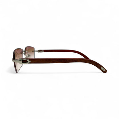 C Decor Woods - Rimless Wood Sunglasses (2010s) - Luxury Optical