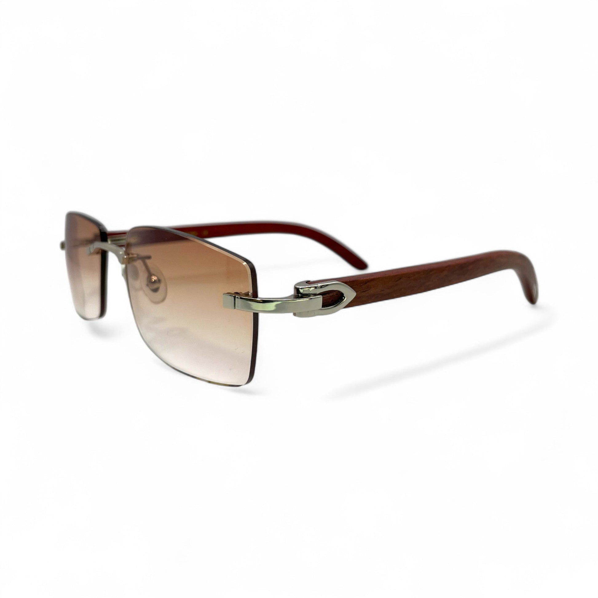 C Decor Woods - Rimless Wood Sunglasses (2010s) - Luxury Optical