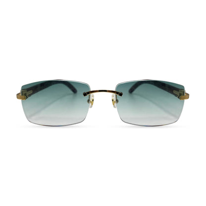 C Decor Woods - Rimless Wood Sunglasses (2010s) - Luxury Optical