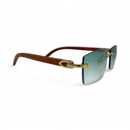 C Decor Woods - Rimless Wood Sunglasses (2010s) - Luxury Optical