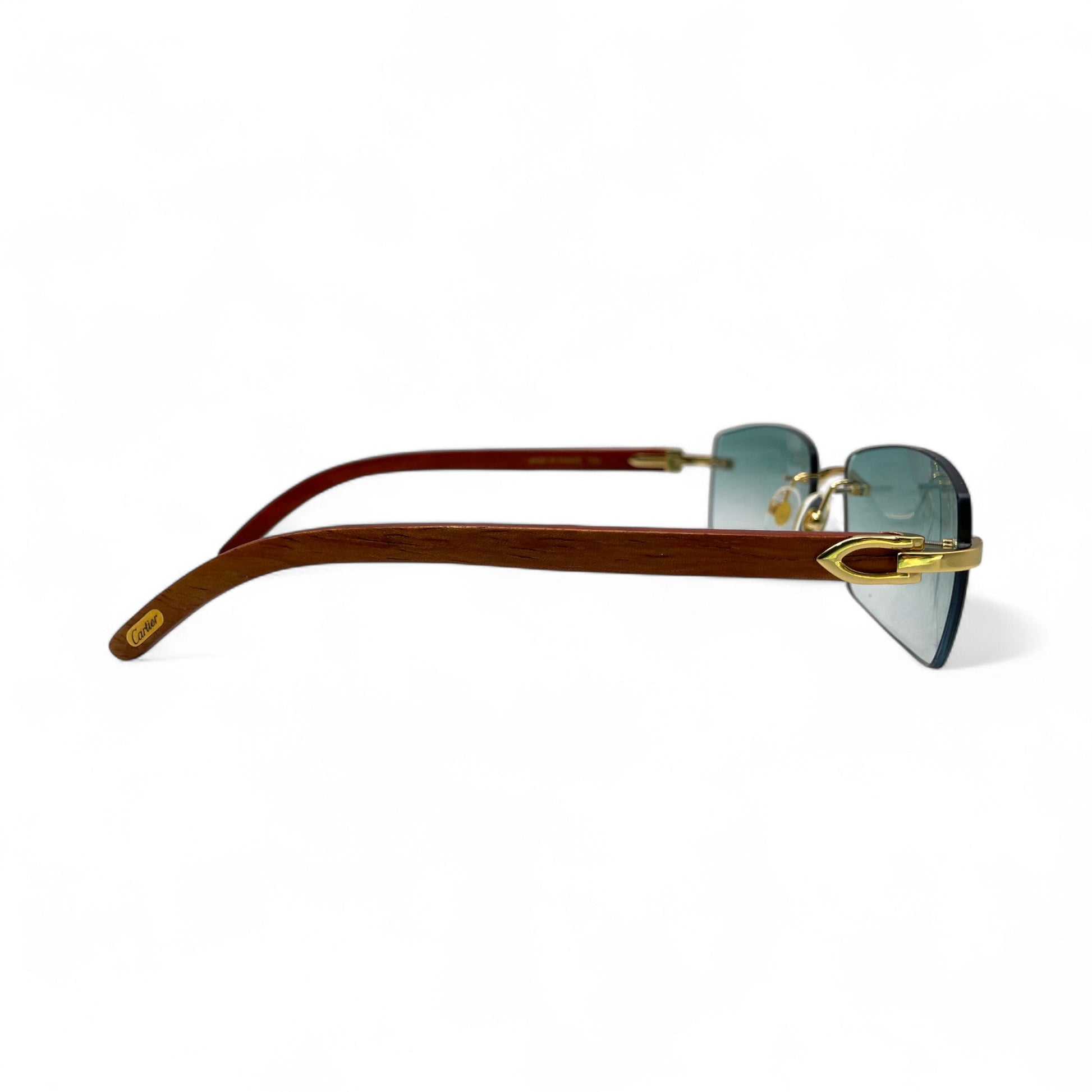 C Decor Woods - Rimless Wood Sunglasses (2010s) - Luxury Optical