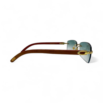 C Decor Woods - Rimless Wood Sunglasses (2010s) - Luxury Optical