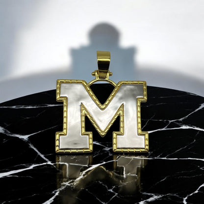 Gold Michigan Pendant (U of M)