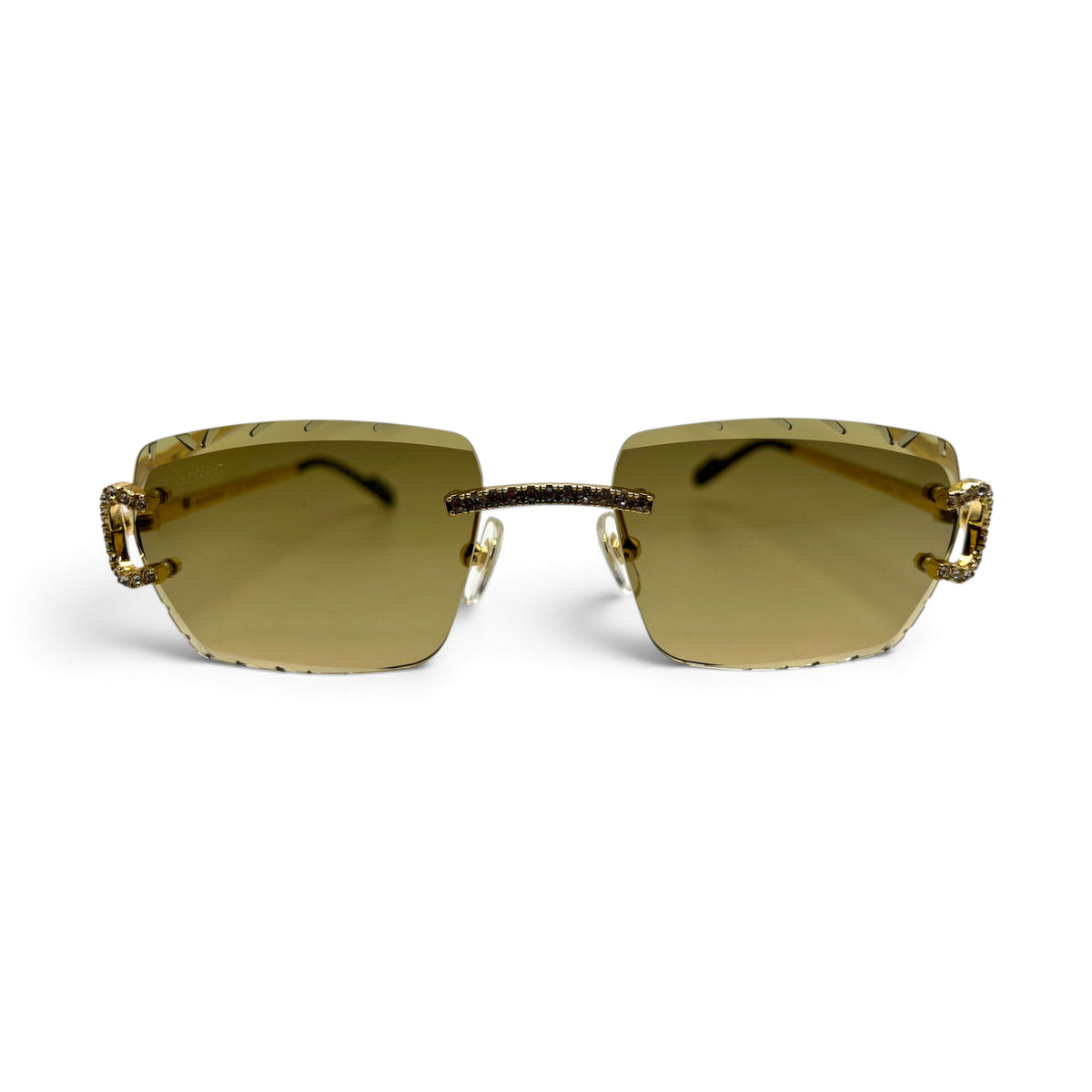 Big C Decor (Iced - Diamond Cut) Wires Sunglasses w/ Custom Lenses - All Frame Diamond Set (2010s)