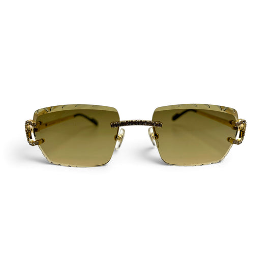 Big C Decor (Iced - Diamond Cut) Wires Sunglasses w/ Custom Lenses - All Frame Diamond Set (2010s)