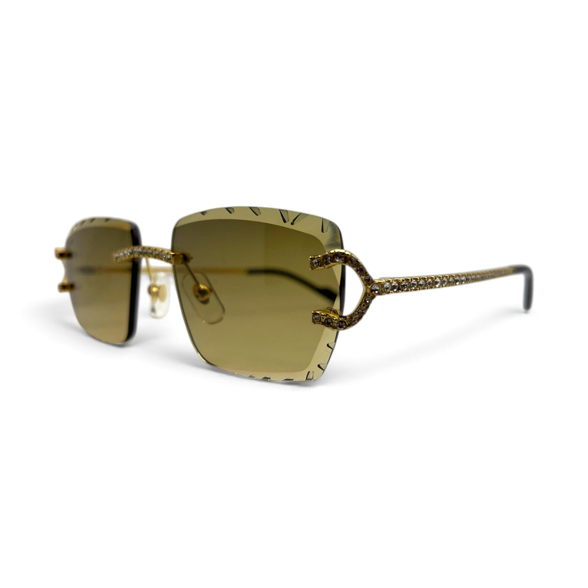 Big C Decor (Iced - Diamond Cut) Wires Sunglasses w/ Custom Lenses - All Frame Diamond Set (2010s)