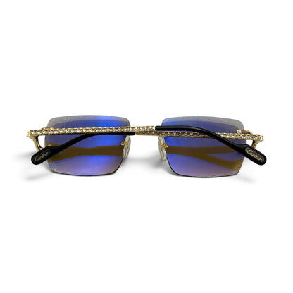 Big C Decor (Iced - Diamond Cut) Wires Sunglasses w/ Custom Lenses - All Frame Diamond Set (2010s)
