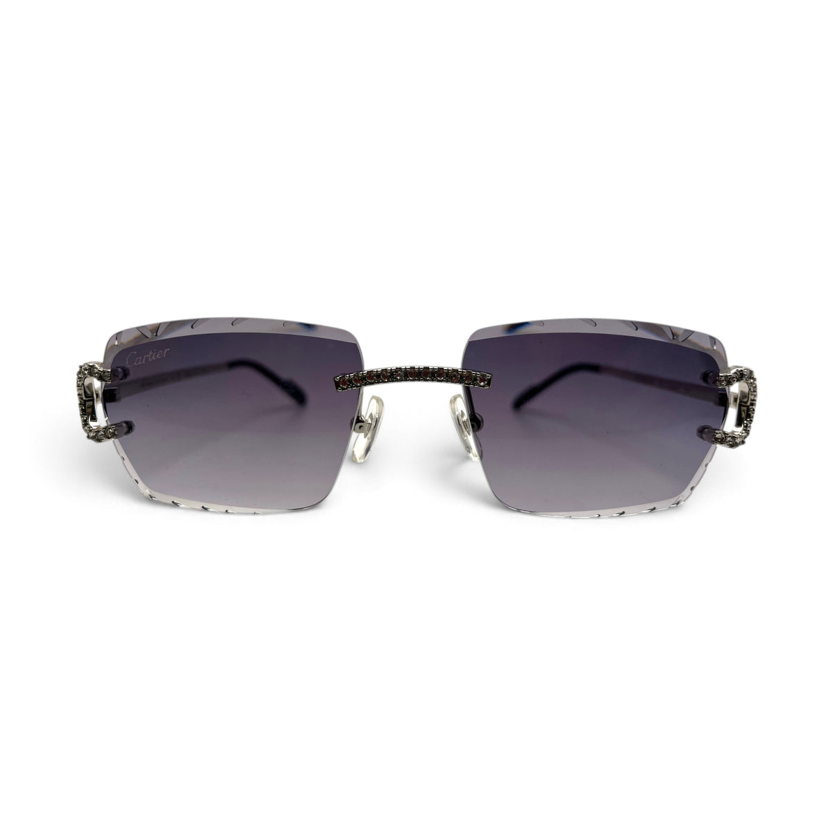 Big C Decor (Iced - Diamond Cut) Wires Sunglasses w/ Custom Lenses - All Frame Diamond Set (2010s)