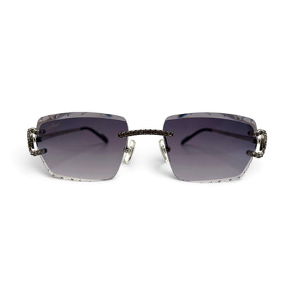 Big C Decor (Iced - Diamond Cut) Wires Sunglasses w/ Custom Lenses - All Frame Diamond Set (2010s)