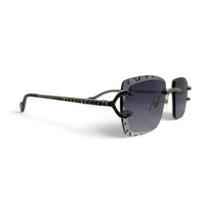 Big C Decor (Iced - Diamond Cut) Wires Sunglasses w/ Custom Lenses - All Frame Diamond Set (2010s)