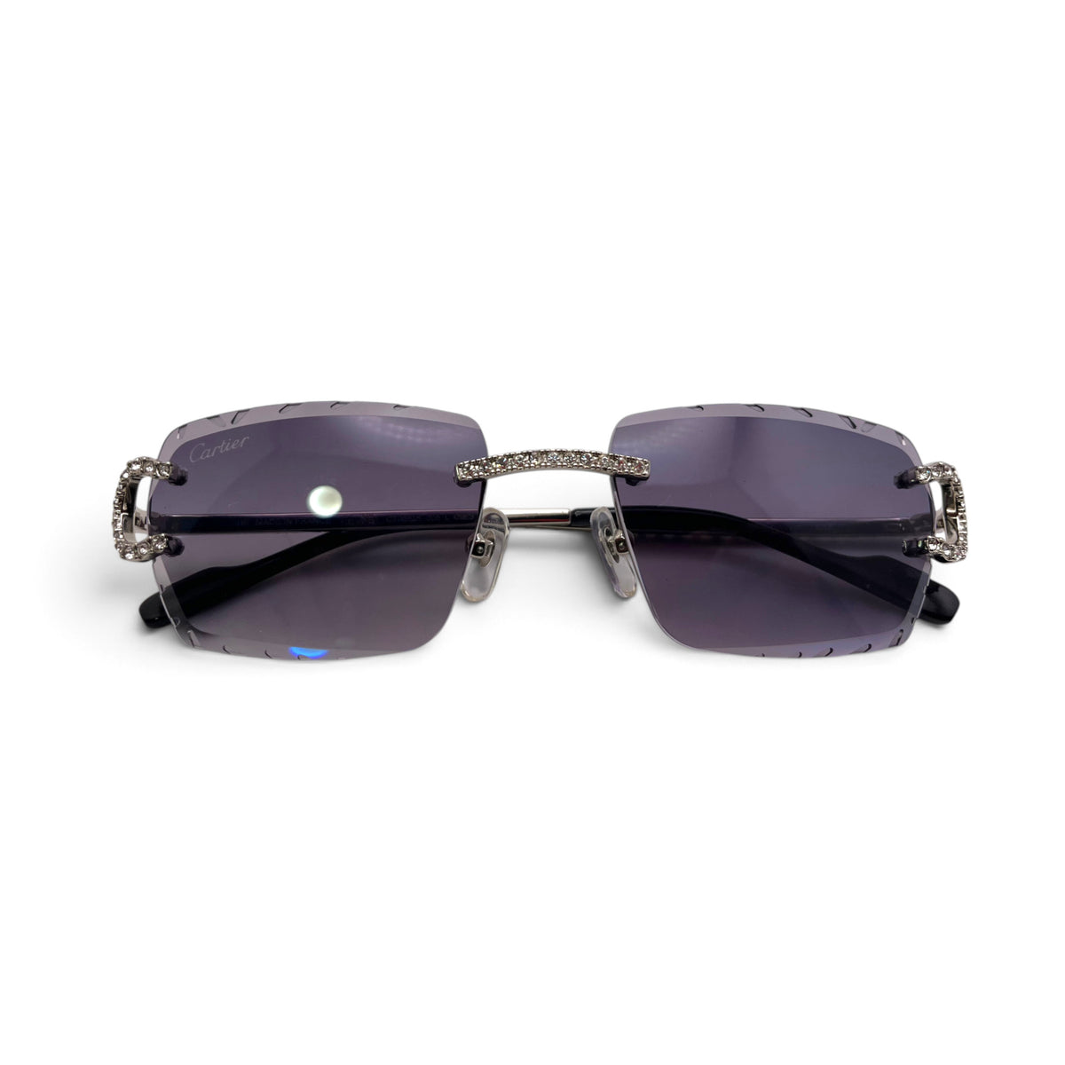 Big C Decor (Iced - Diamond Cut) Wires Sunglasses w/ Custom Lenses - All Frame Diamond Set (2010s)