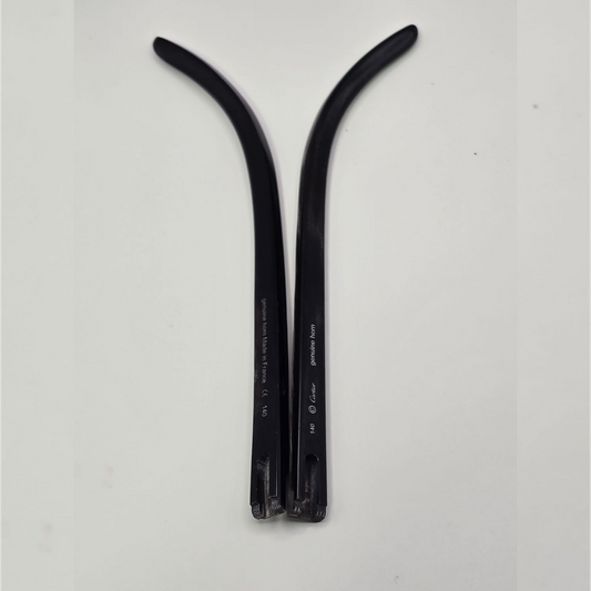 Black Genuine Buffalo Horn Temples - Replacement