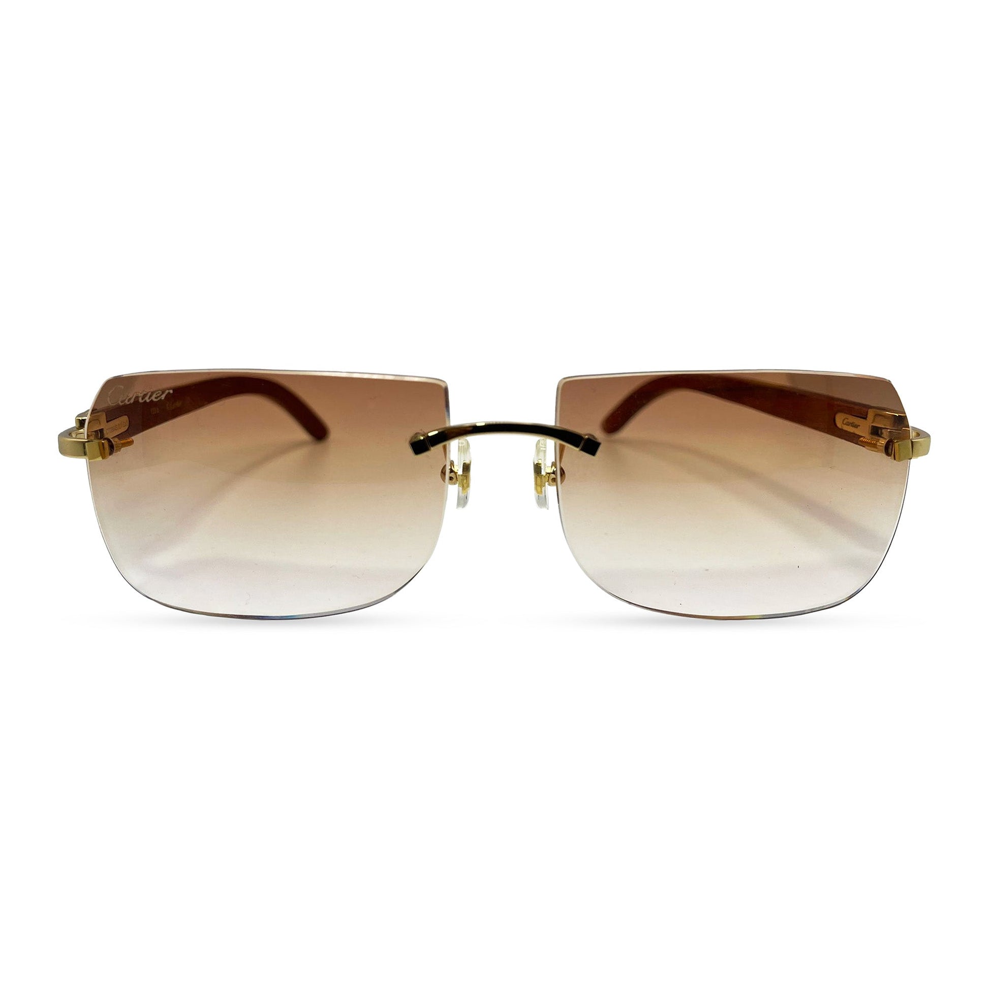 C Decor Woods - Rimless Wood Sunglasses (2010s) - Luxury Optical