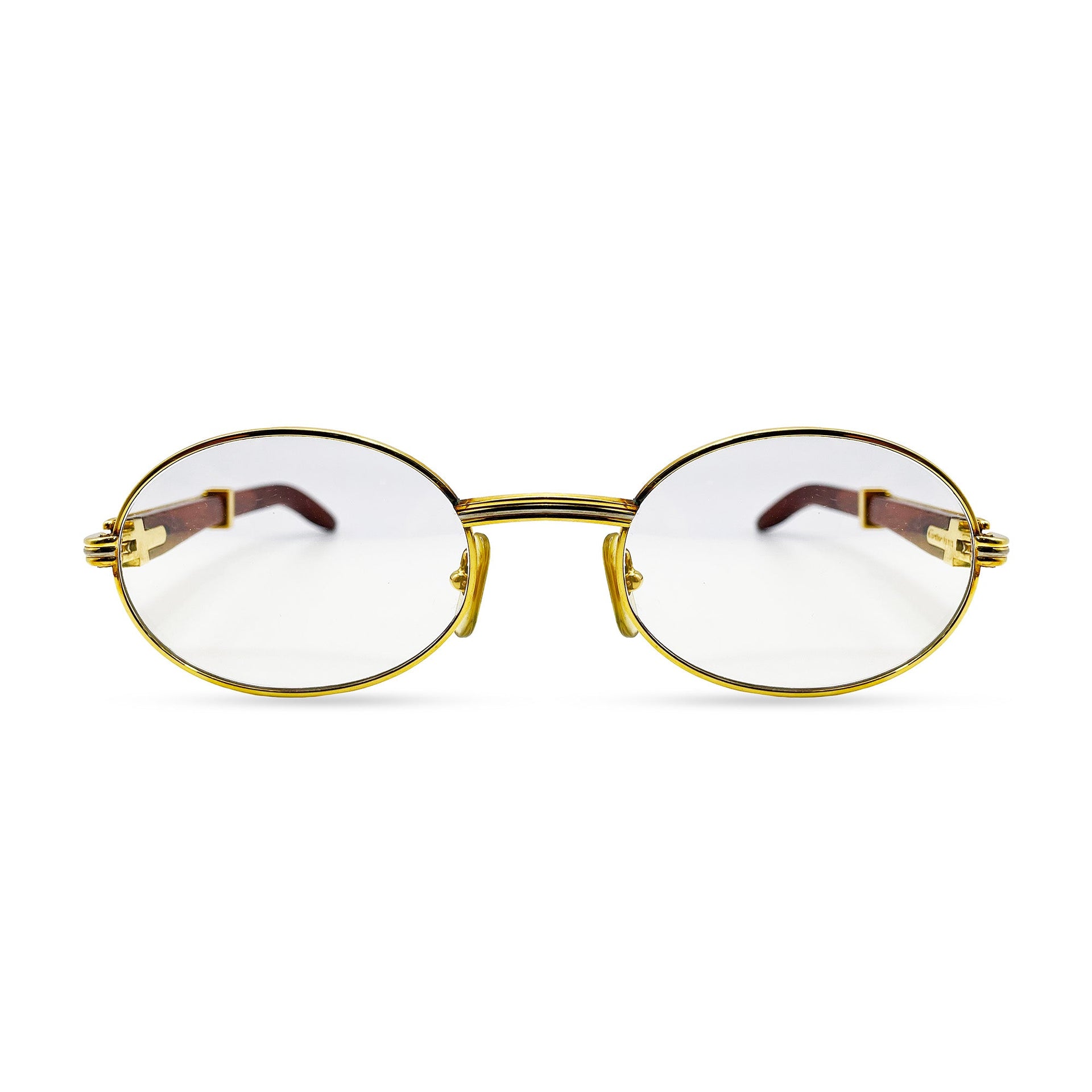 Authentic Cartier Giverny - 53-22 Gold Woods w/ Transitional Lenses (90s)