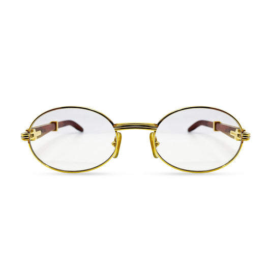 Authentic Cartier Giverny - 53-22 Gold Woods w/ Transitional Lenses (90s)