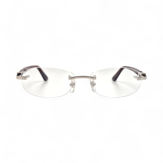CT0056O Authentic Cartier C Decor - 52-16 Acetate Marbles Eyeglasses (2020s)