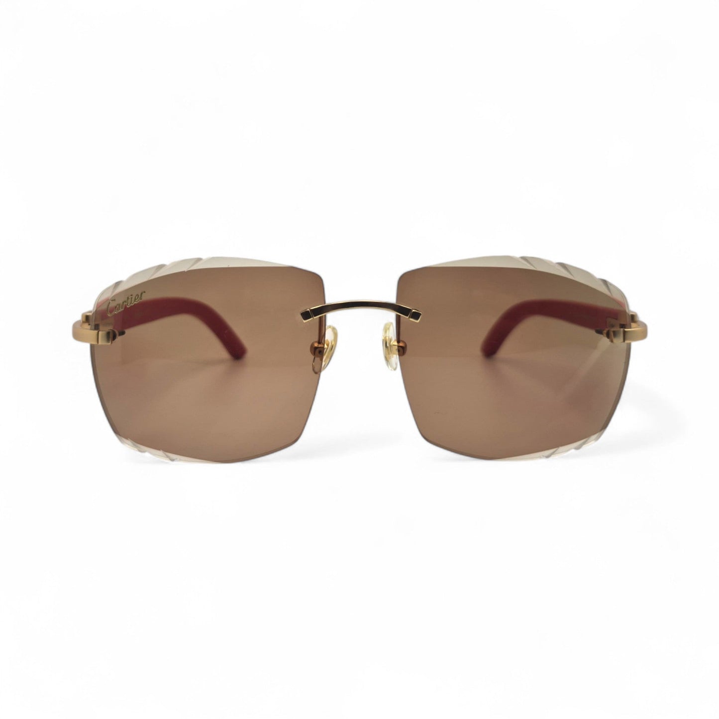 C Decor Woods (Transitions w/ Diamond Cut) - Gold Woods Sunglasses w/ Transitional Lenses (2010s) - Luxury Optical