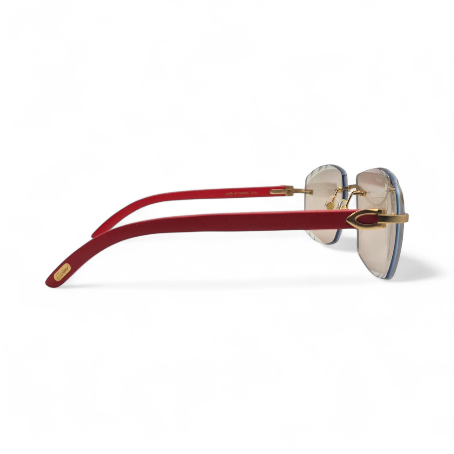 C Decor Woods (Transitions w/ Diamond Cut) - Gold Woods Sunglasses w/ Transitional Lenses (2010s) - Luxury Optical