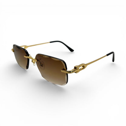 CT0045 C Decor Sunglasses - Gold/Silver Wires w/ Custom Lenses (2020s) - Luxury Optical