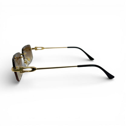 CT0045 C Decor Sunglasses - Gold/Silver Wires w/ Custom Lenses (2020s) - Luxury Optical
