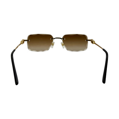 CT0045 C Decor Sunglasses - Gold/Silver Wires w/ Custom Lenses (2020s) - Luxury Optical