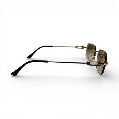 CT0045 C Decor Sunglasses - Gold/Silver Wires w/ Custom Lenses (2020s) - Luxury Optical