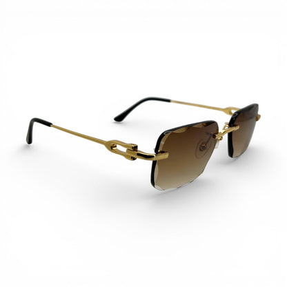CT0045 C Decor Sunglasses - Gold/Silver Wires w/ Custom Lenses (2020s) - Luxury Optical