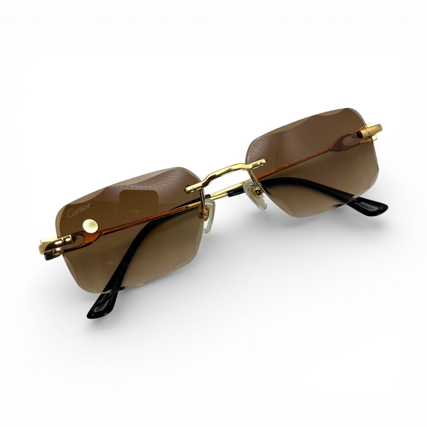 CT0045 C Decor Sunglasses - Gold/Silver Wires w/ Custom Lenses (2020s) - Luxury Optical