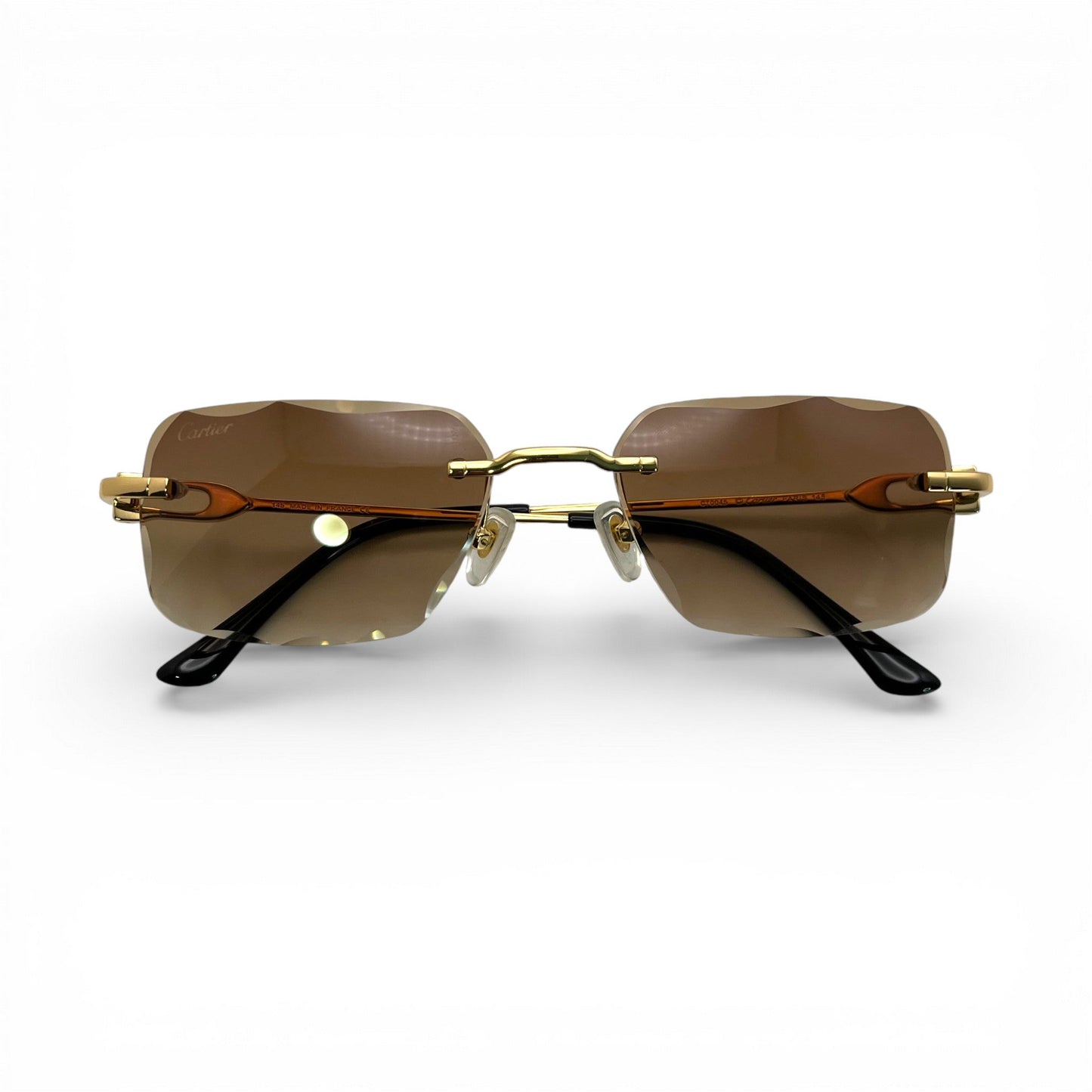 CT0045 C Decor Sunglasses - Gold/Silver Wires w/ Custom Lenses (2020s) - Luxury Optical