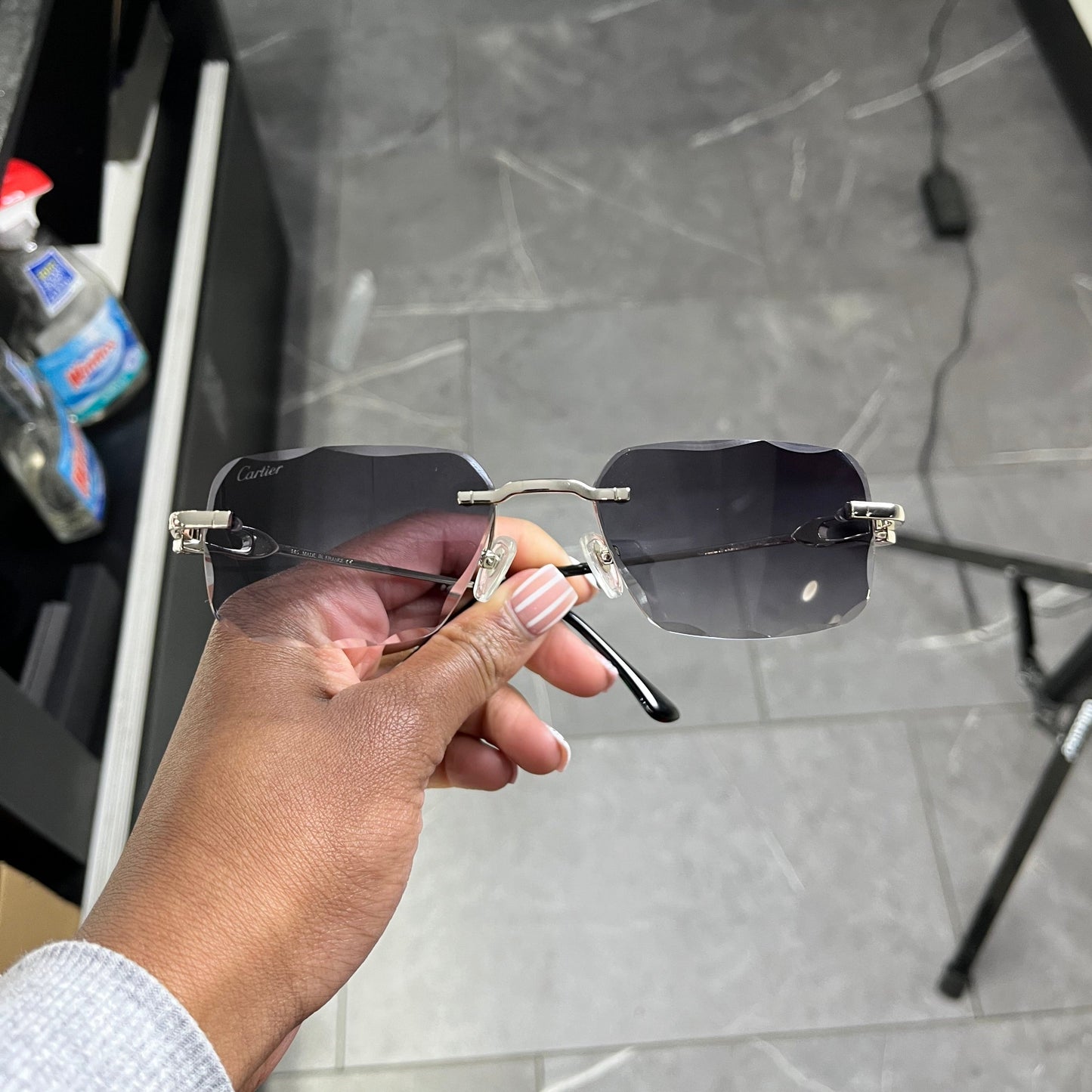CT0045 C Decor Sunglasses - Gold/Silver Wires w/ Custom Lenses (2020s) - Luxury Optical