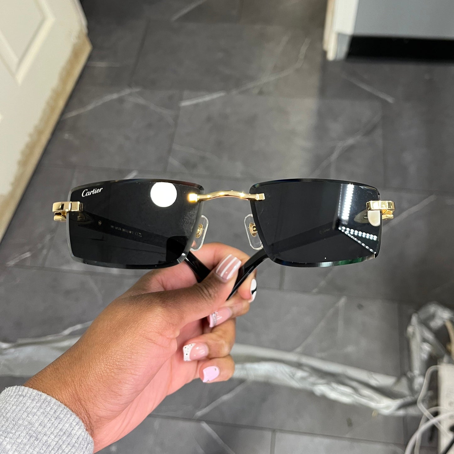 CT0582S C Decor Sunglasses - 56-19 Composite Marble (2024) - Luxury Optical