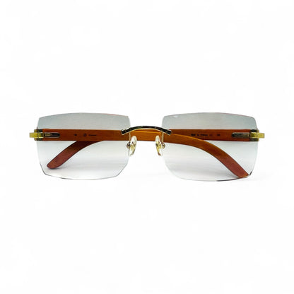 C Decor Woods - Rimless Wood Sunglasses (2010s) - Luxury Optical