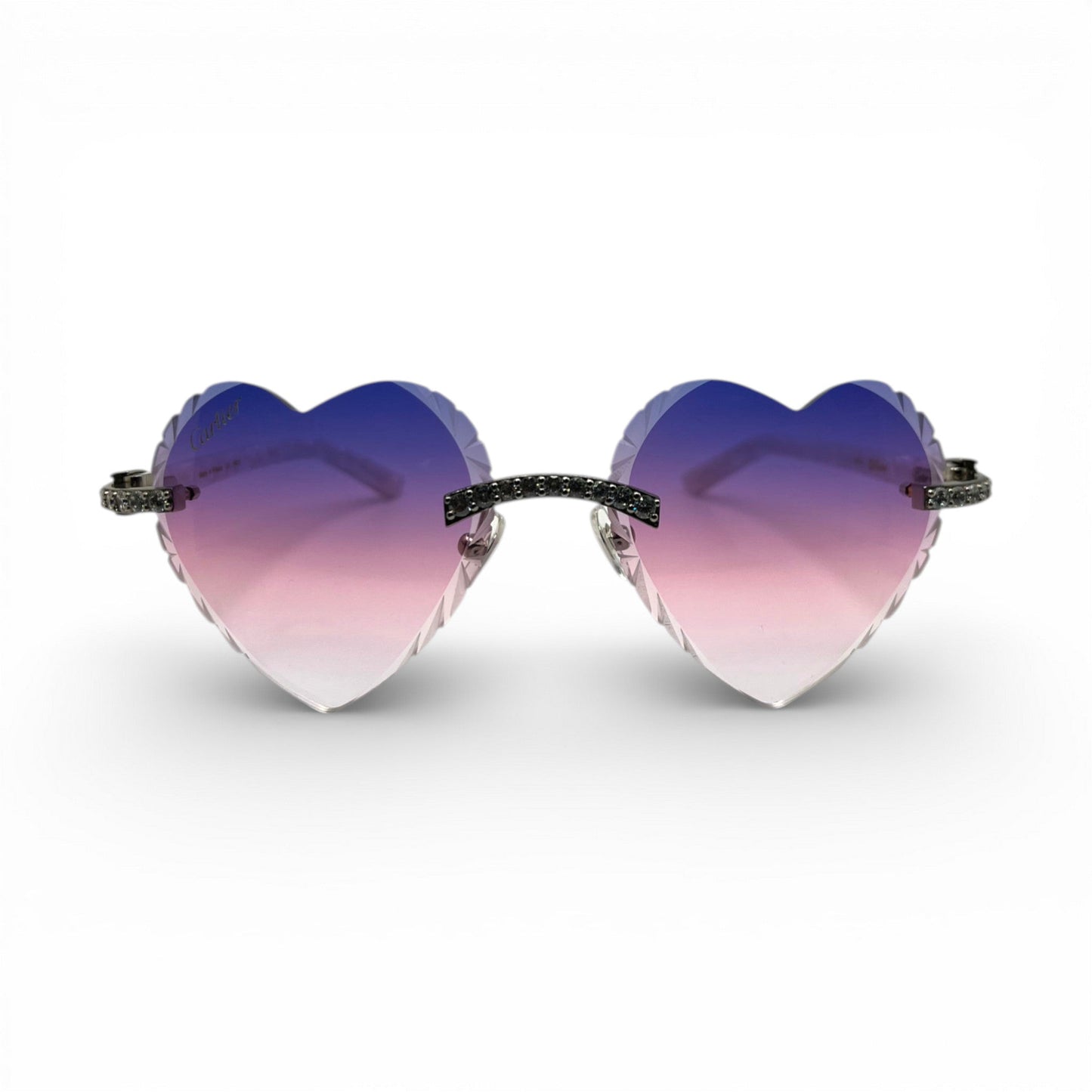 C Decor Sunglasses - 56-19 Custom Hearts Composite Marbles w/ Diamond Set (2026)