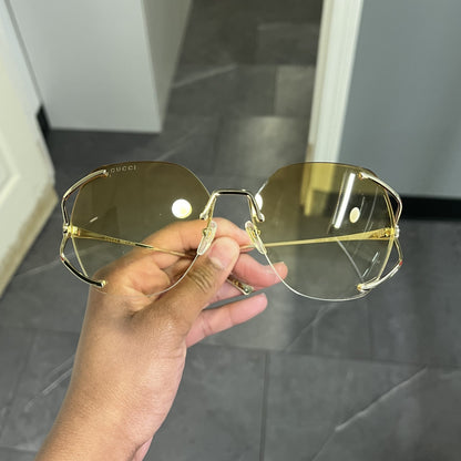 Gcci GG0651S-005 - Oversized Hexagonal Sunglasses