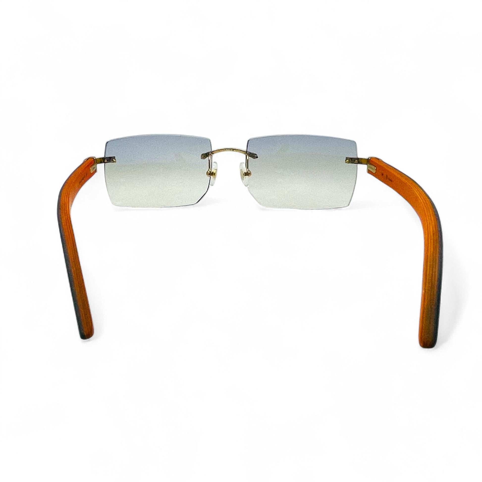 C Decor Woods - Rimless Wood Sunglasses (2010s) - Luxury Optical