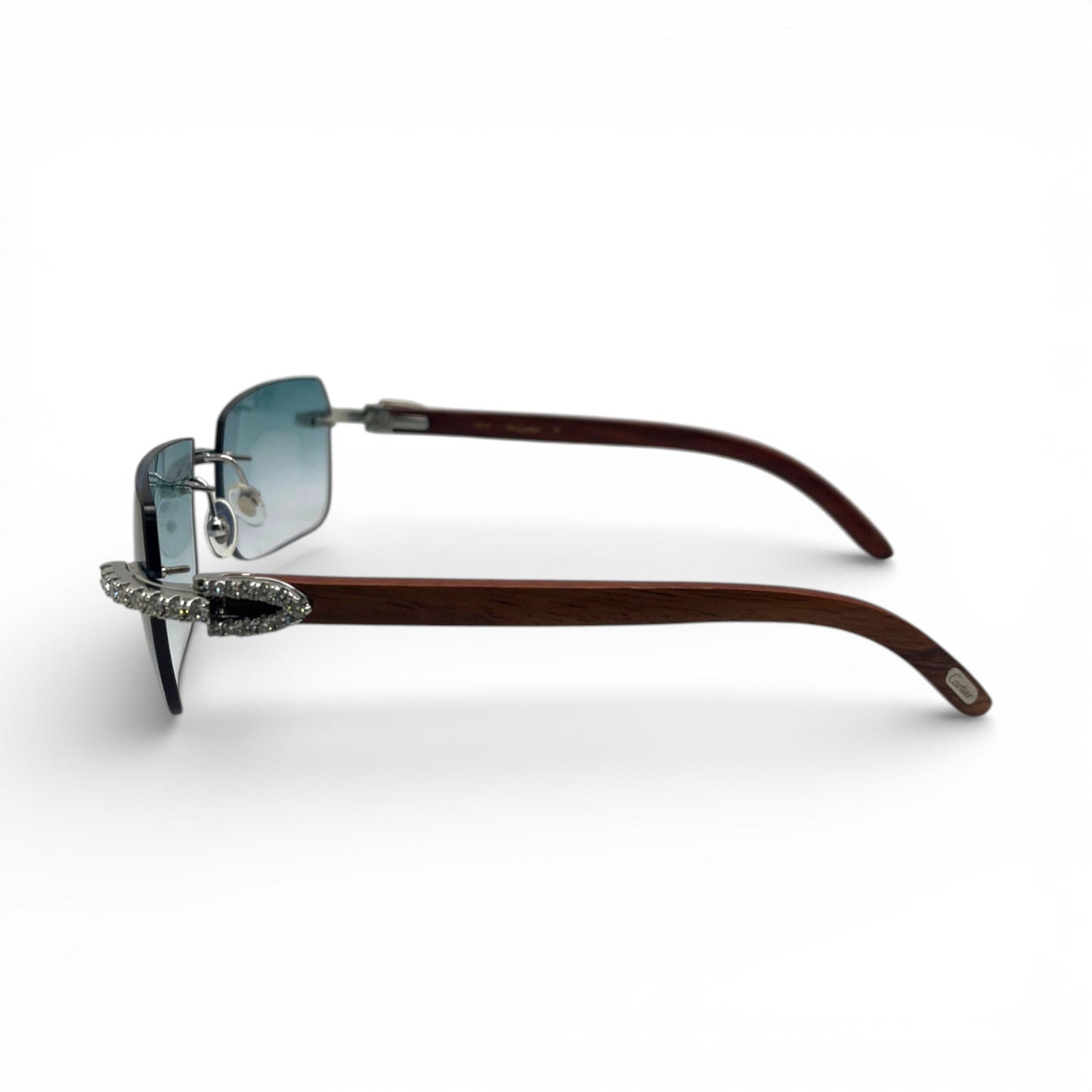 C Decor Iced - Custom Buffs & Woods Sunglasses w/ Diamonds Set (2020s) - Luxury Optical