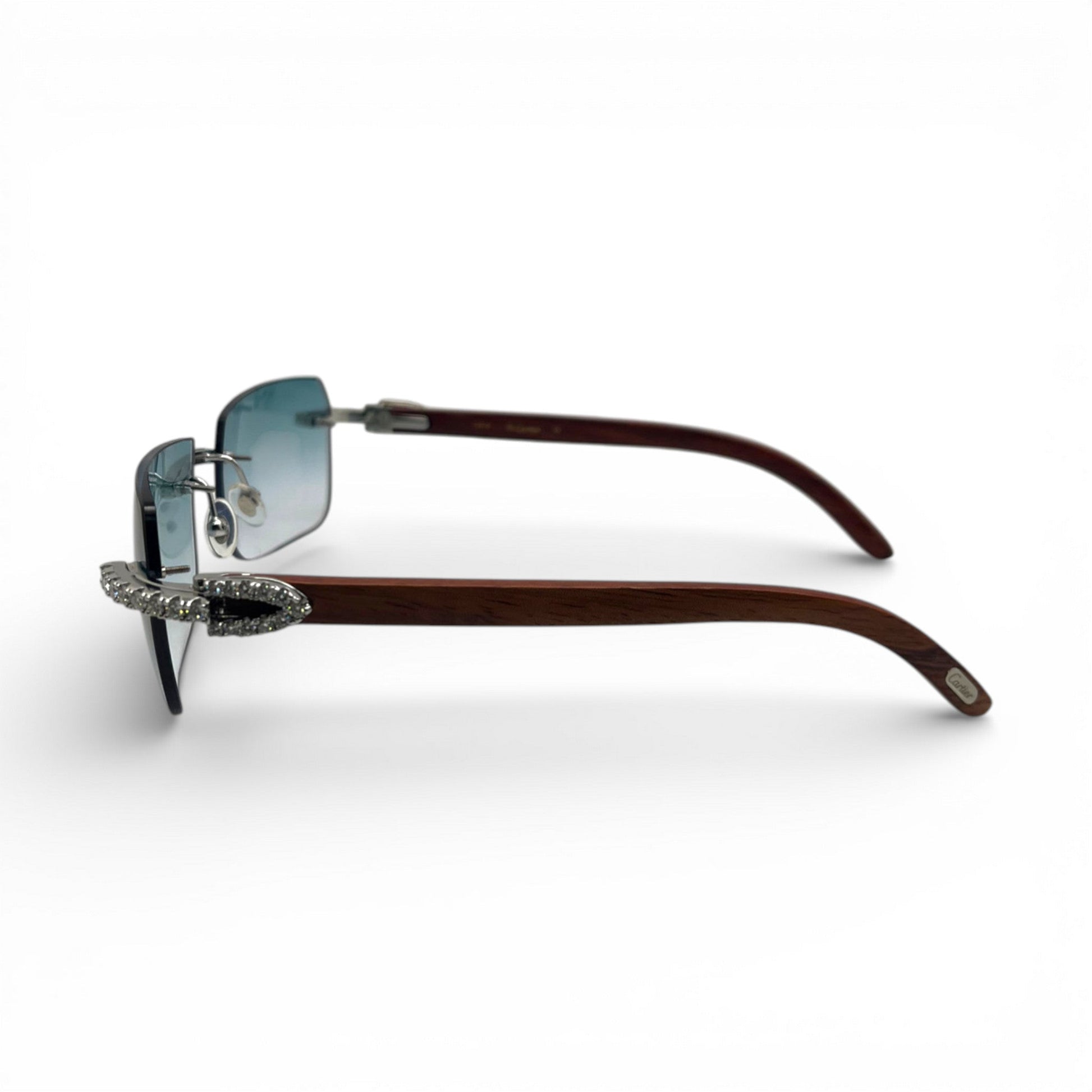C Decor Iced - Custom Buffs & Woods Sunglasses w/ Diamonds Set (2020s) - Luxury Optical