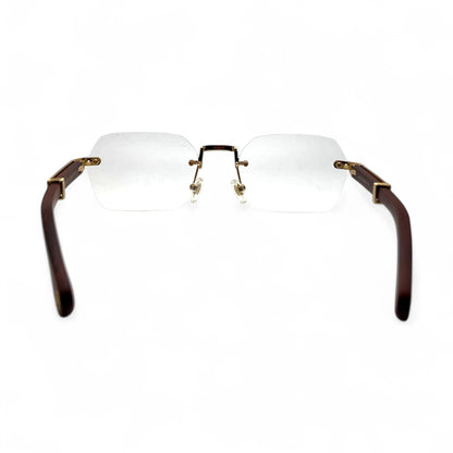 CT0362S Premiere - 56-21 Gold Brown Woods Eyeglasses (2023)