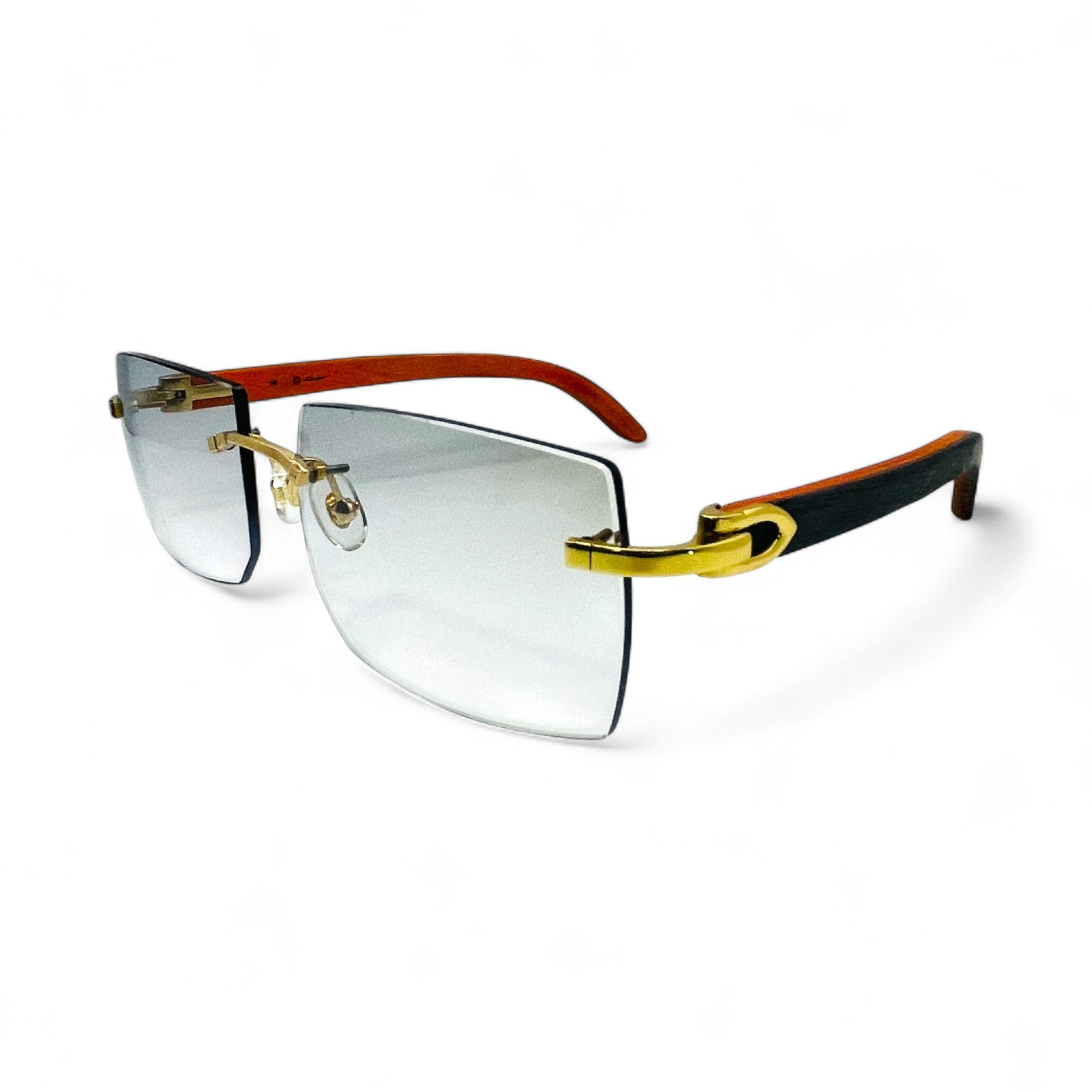 C Decor Woods - Rimless Wood Sunglasses (2010s) - Luxury Optical